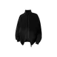 [Knitted Fabric Cardigan]Black (Solid Color)