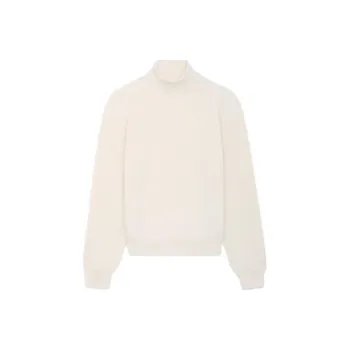CELINE Triomphe Turtleneck Sweater In Ribbed Wool
