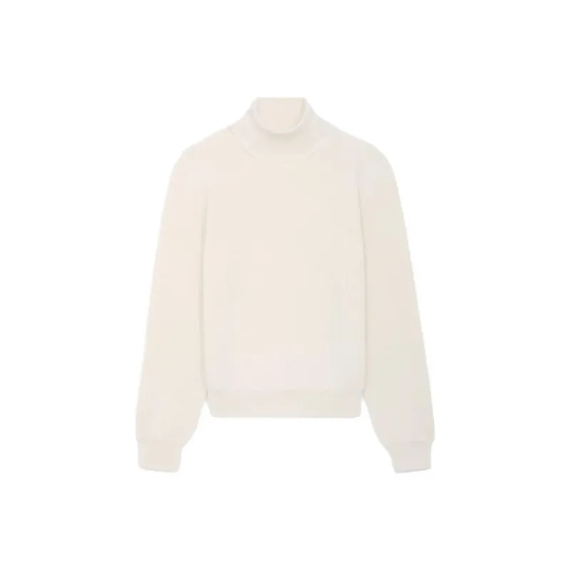 CELINE Triomphe Turtleneck Sweater In Ribbed Wool-0