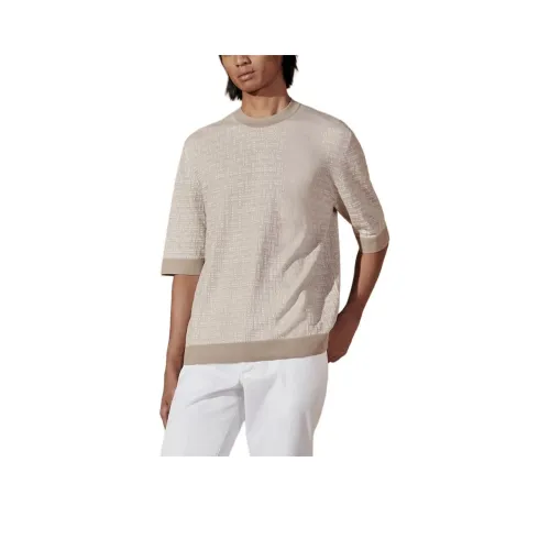 HERMES SS24 Knitwear Men's Sand Yellow