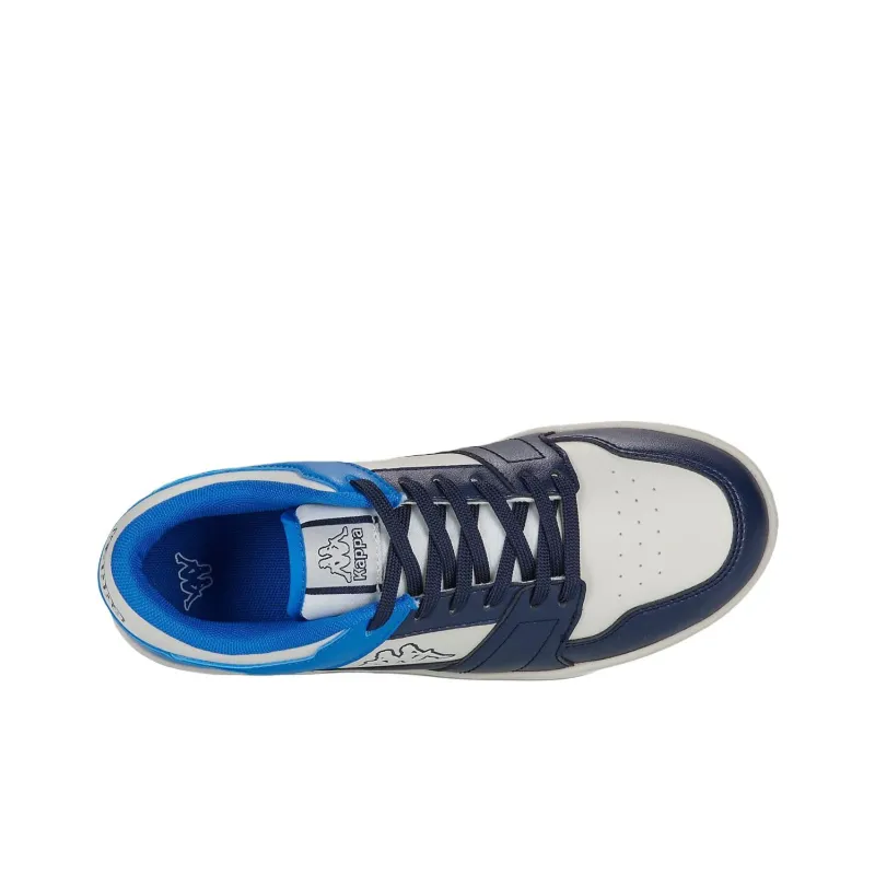 Kappa Leisure Collection Anti Slip Wear Resistant Low Top Skateboard Shoes Women's White Blue-2