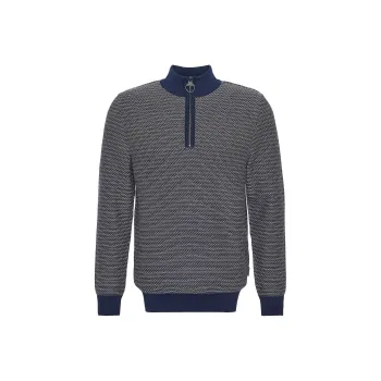 BARBOUR SS24 Knitwear Men Marine Blue