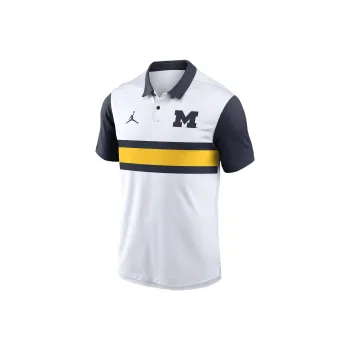 JORDAN Michigan Wolverines Primetime Campus Vapor Men's JORDAN Dri FIT College Polo