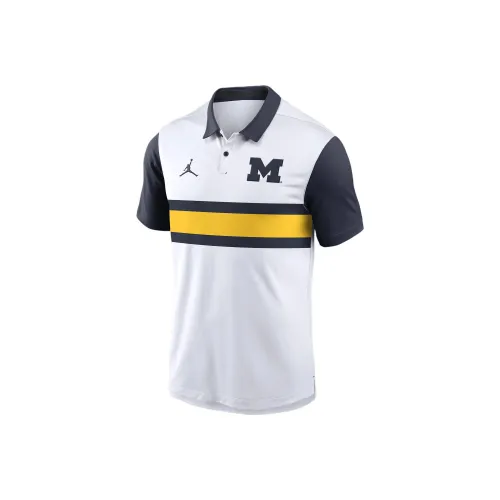 JORDAN Michigan Wolverines Primetime Campus Vapor Men's JORDAN Dri FIT College Polo