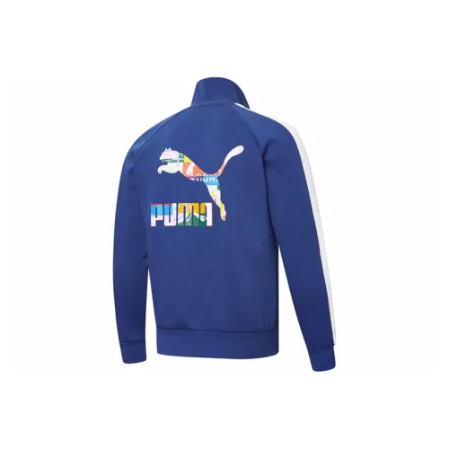 PUMA Jackets Men Blue