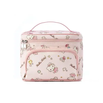 Sanrio Hello Kitty Canvas Makeup Bag Women's Pink