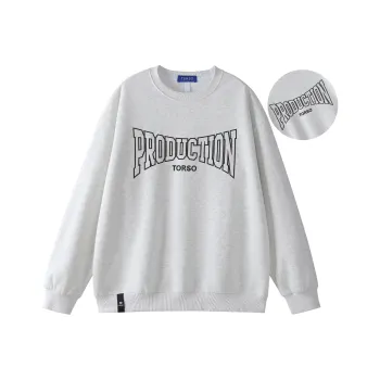 Torso Sweatshirt Unisex Light Gray
