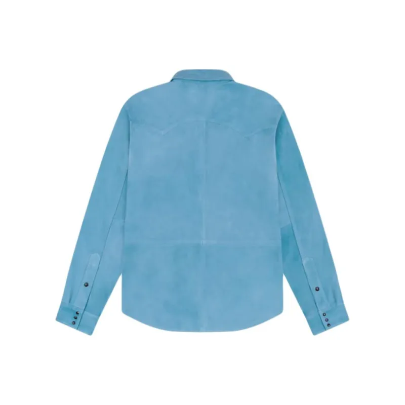 Denim Tears Suede Leather Western Shirt-1