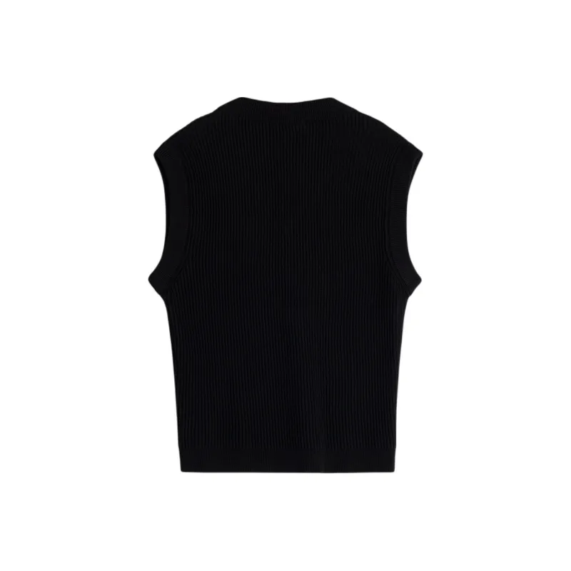 Maison Kitsune Ribbed Sleeveless Vest-1