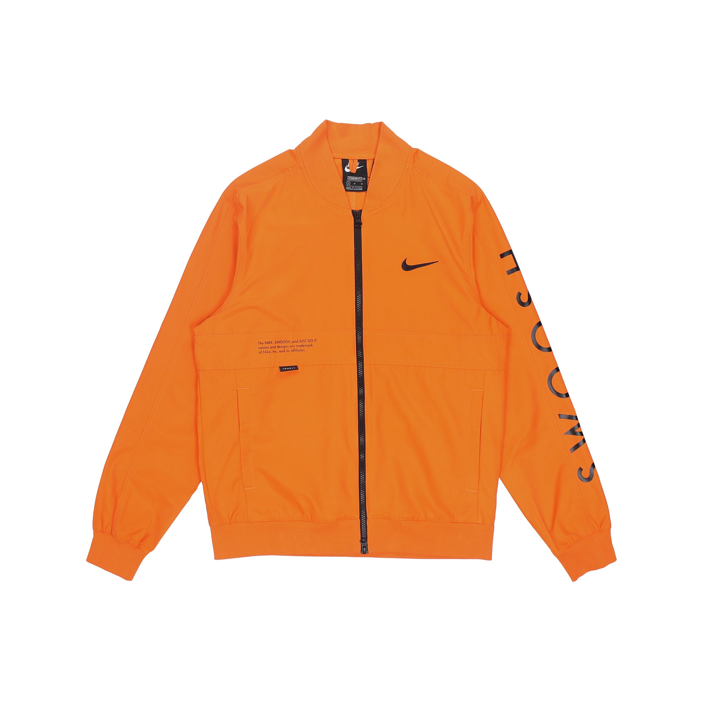 nike track jacket orange