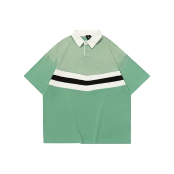 HKRXEC Polo Shirt Unisex Light Aqua Green