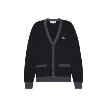 Maison Kitsune Baby Fox Patch Button Up Cardigan