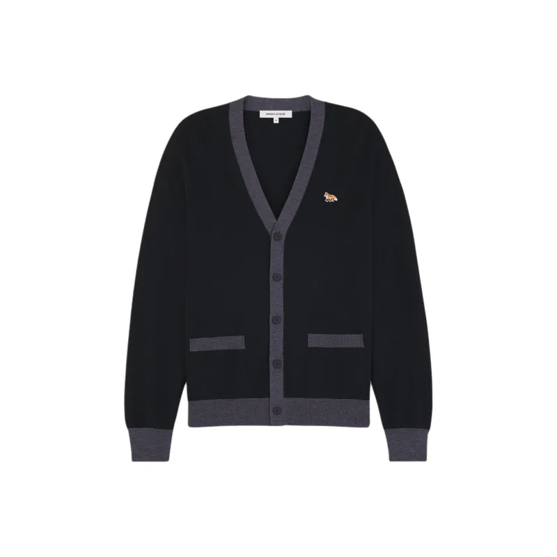 Maison Kitsune Baby Fox Patch Button Up Cardigan-0
