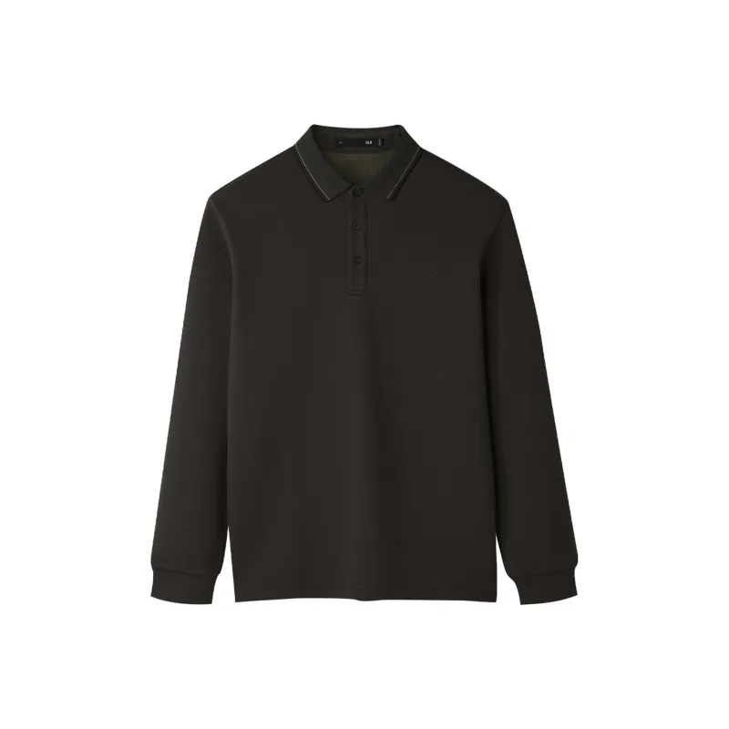 HLA Long Sleeved Polo Shirt Men's-0