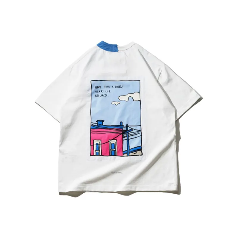 Ning Cai Yuer Set in Sleeve T Shirt Women's White-1