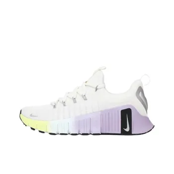 Nike Free Metcon 6 Anti Slip Wear Resistant Low Top Running Shoes Women's White Purple