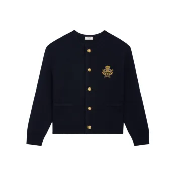 CELINE Cardigan Jacket In Wool