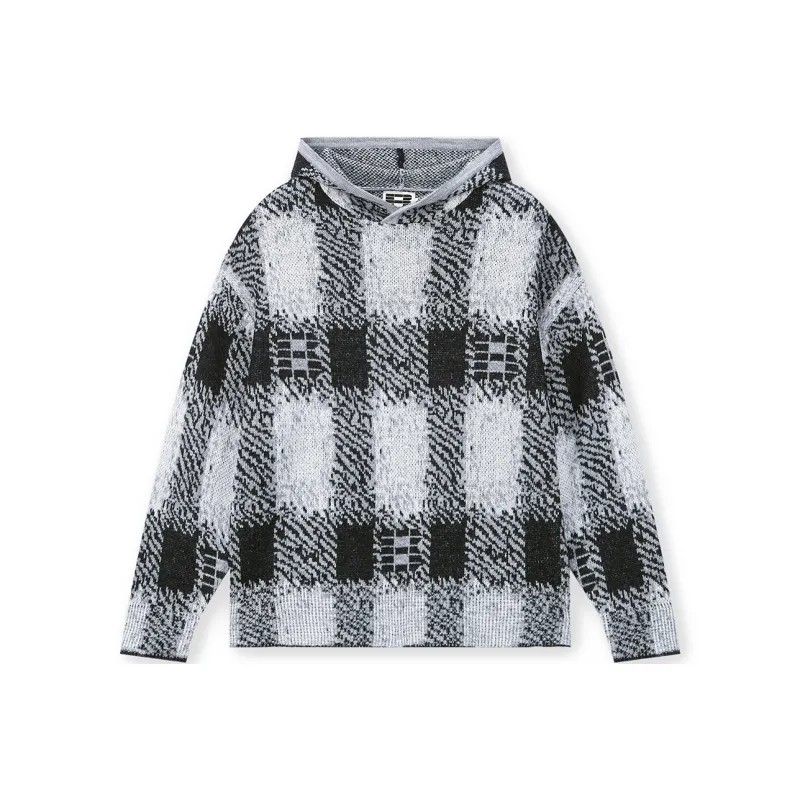 BONELESS Knitwear Unisex Black White-0
