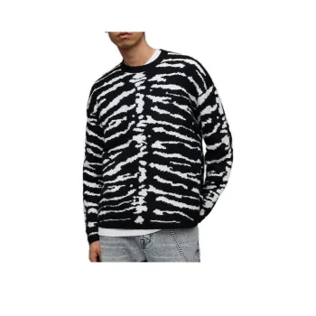ALLSAINTS Knitwear Men's Black White Stripes