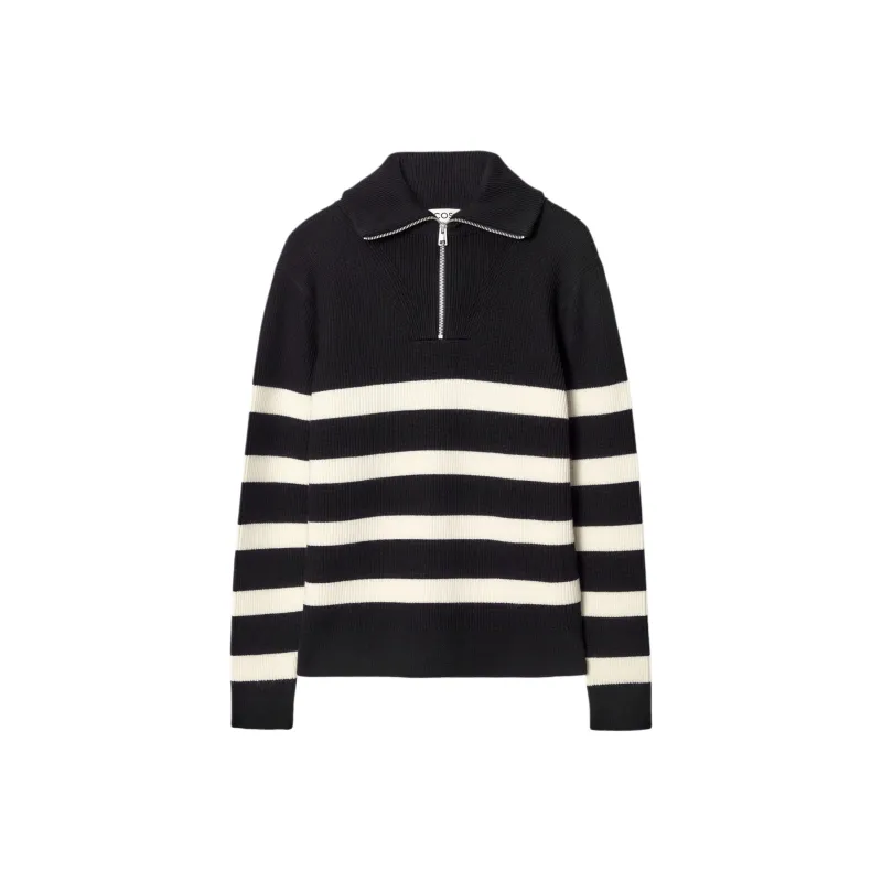 COS Sweaters Men Black/Cream-0
