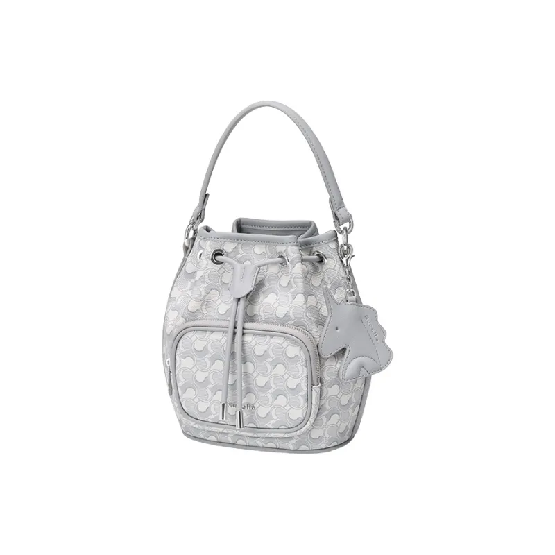 NUCELLE Artificial Leather Bucket Bag, Underarm Shoulder Bag, Crossbody Bag, Handbag Trumpets Women's Multicolor-17
