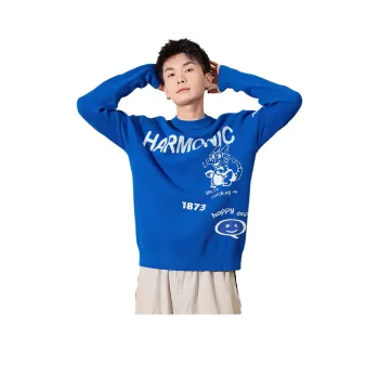 Tonlion Sweater Men's Bright Blue