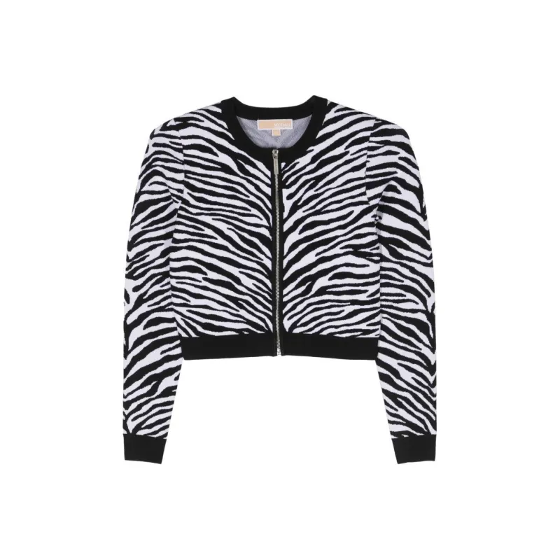 MICHAEL KORS Zebra print Cropped Cardigan-0