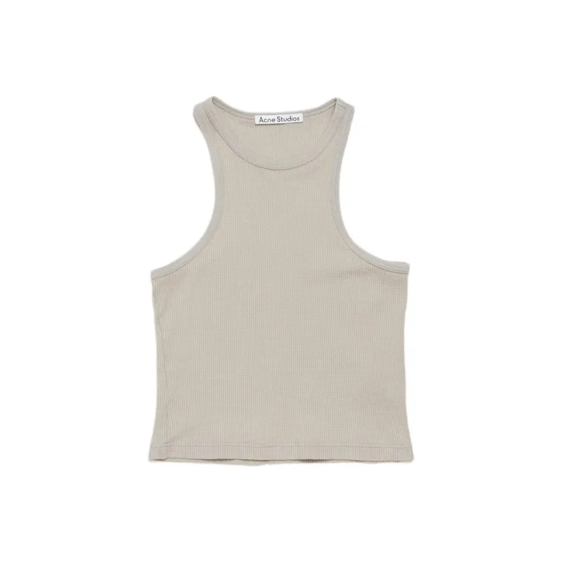 Acne Studios 2024 Autumn/Winter Collection FW24 Tank Top Unisex Bright Gray-0