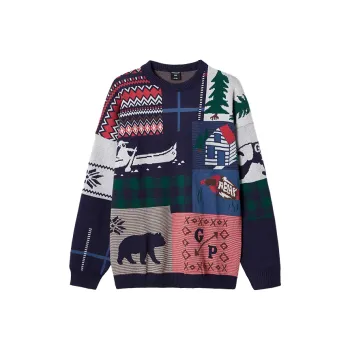 WAYNEXZAVIER Sweater Men's Blue