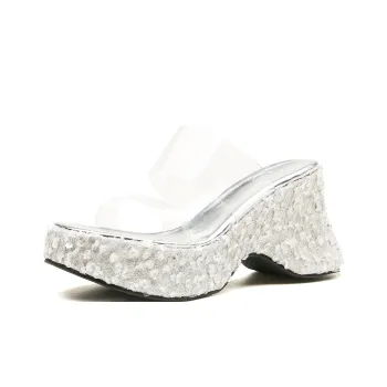 KATHRYN WILSON Rubber Sole Sequins Slide Slippers Women's