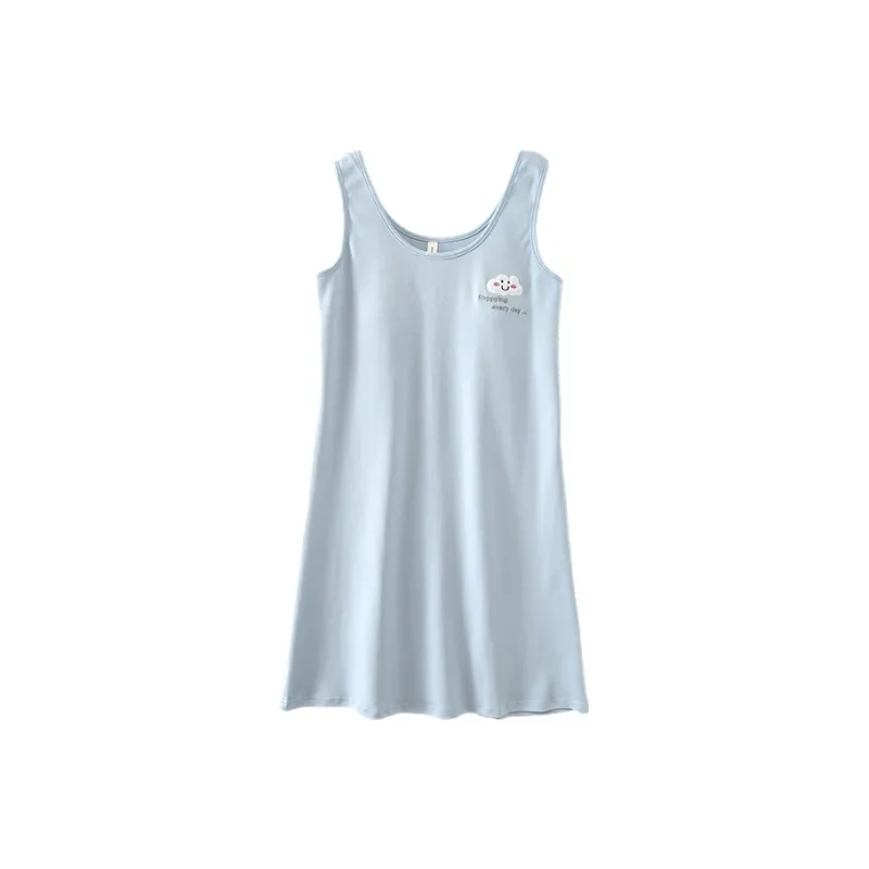 FENTENGCARE Nightgown Women's Sky Blue-0