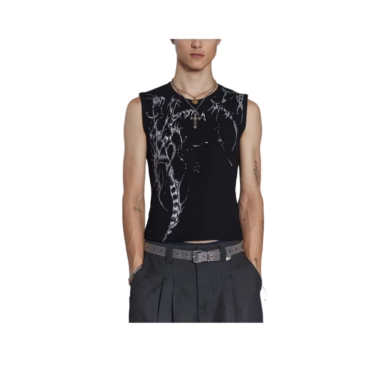Jaded London SS24 Tank Tops Men's BLACK/Black-0