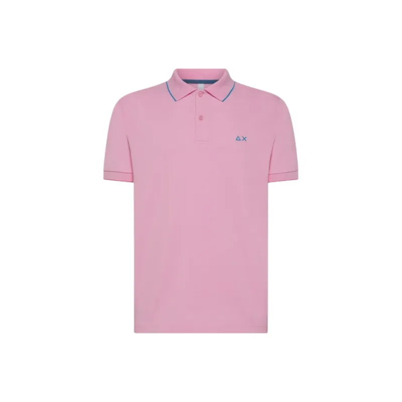 SUN68 Polo Shirts Men Pink-0