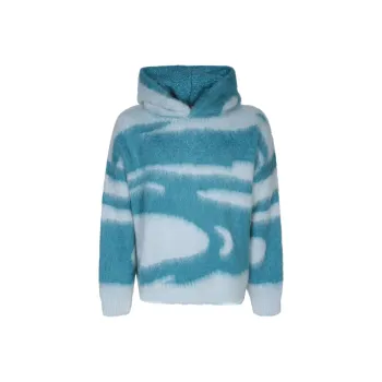 BONSAI STUDIO Waves Knitted Hoodie