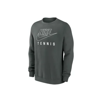 Nike Swoosh Club Fleece Men's Tennis Pullover Crew Neck Sweatshirt