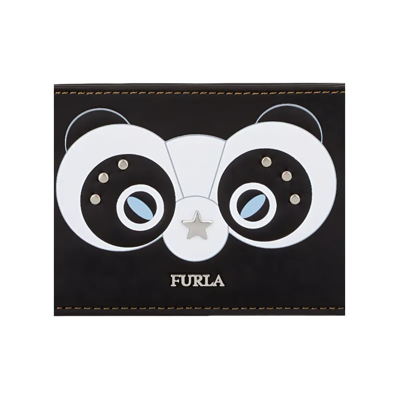 Furla Leather Coin Purse Women's Black-2