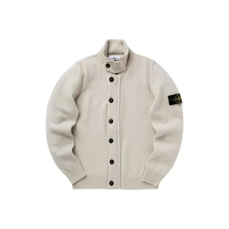 STONE ISLAND High Neck Knitted Cardigan-0