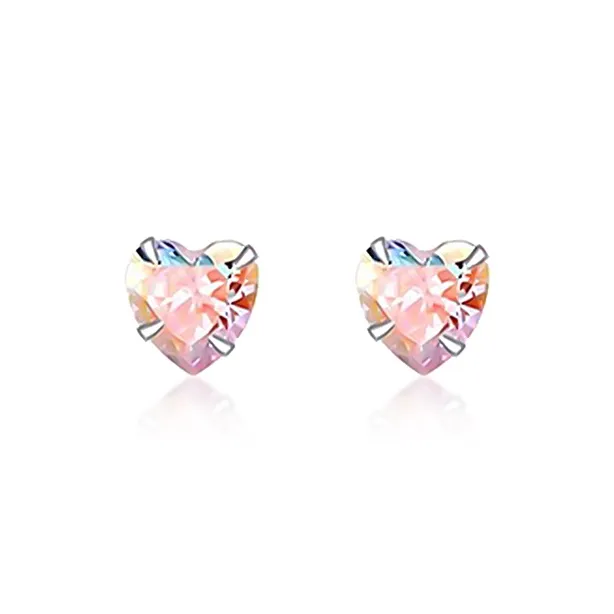 Rhymes S999 Fine Silver Stud Earrings Women's-14