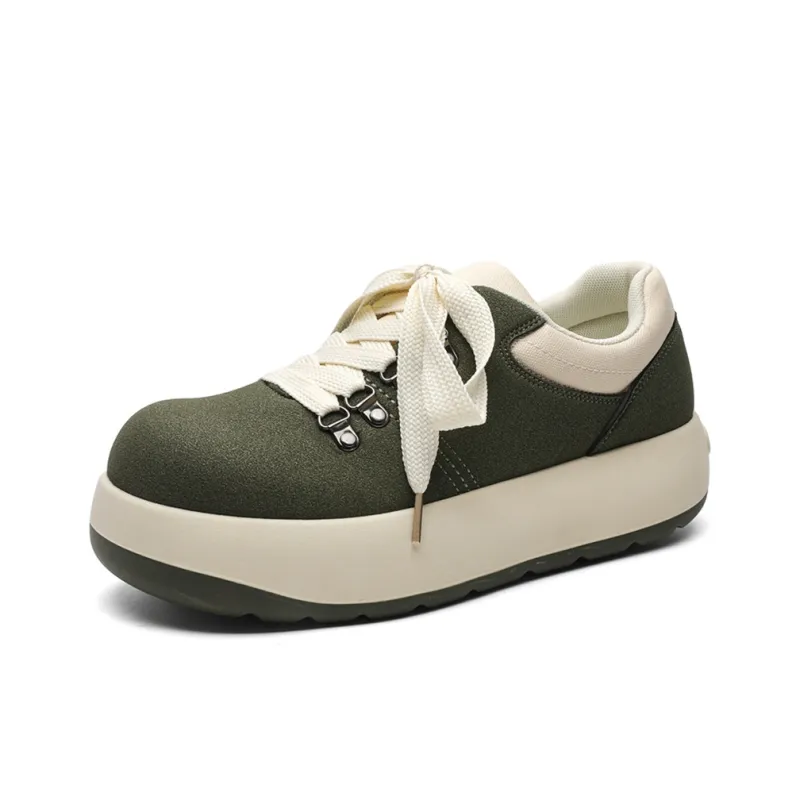 Medd Skateboard Shoes Men Low Top Black Rice Green-12