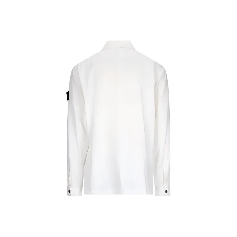 STONE ISLAND Shirts Men White-1