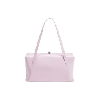 JIL SANDER Goji Calfskin Shoulder Bag Small Size Women's Pink Purple
