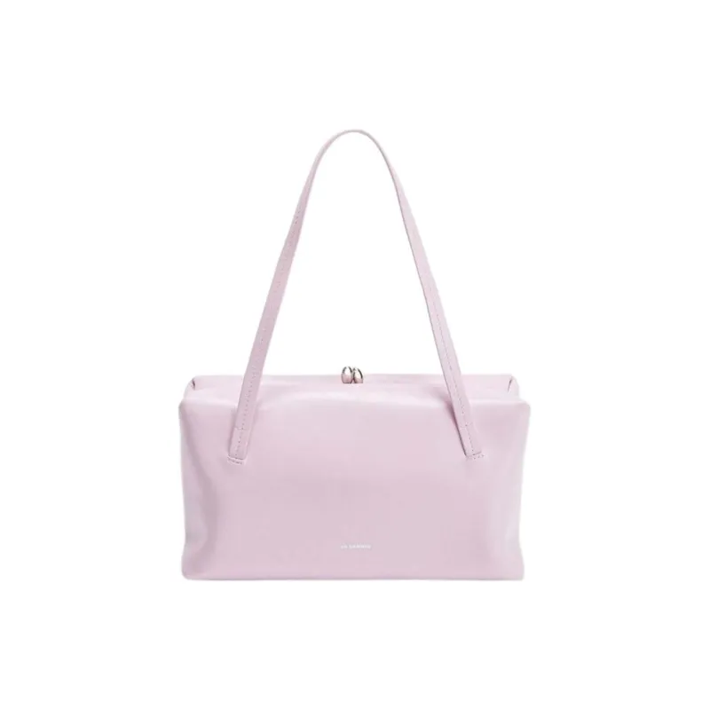 JIL SANDER Goji Calfskin Shoulder Bag Small Size Women's Pink Purple-0
