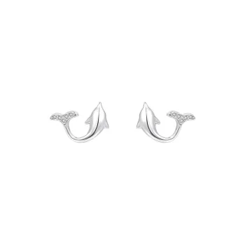 CAREBEARS 999 Fine Silver Stud Earrings Women's