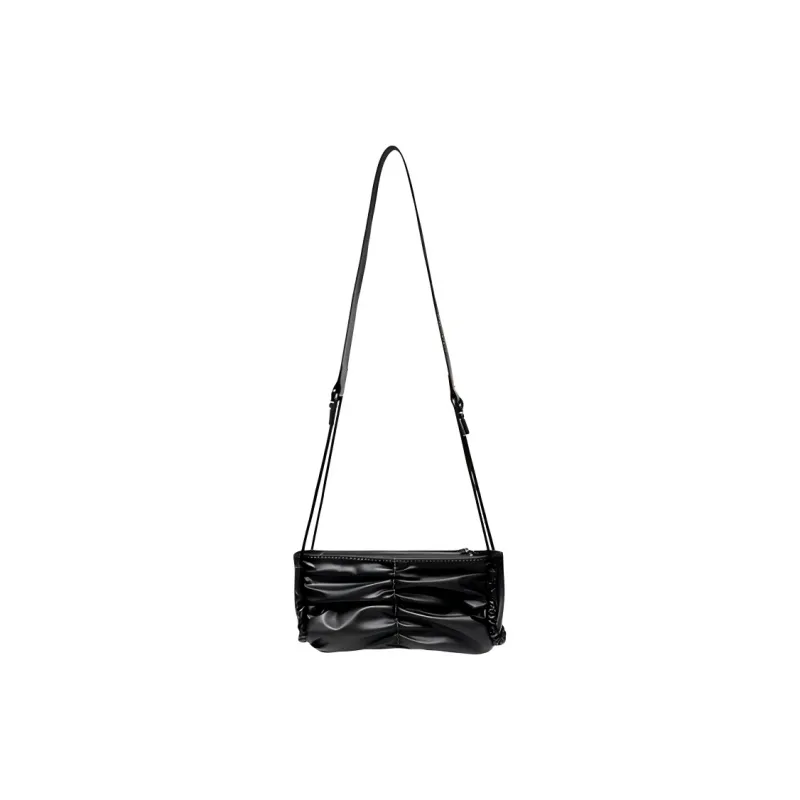Julychagall Cow Leather Shoulder Bag Regular Women's Black-5