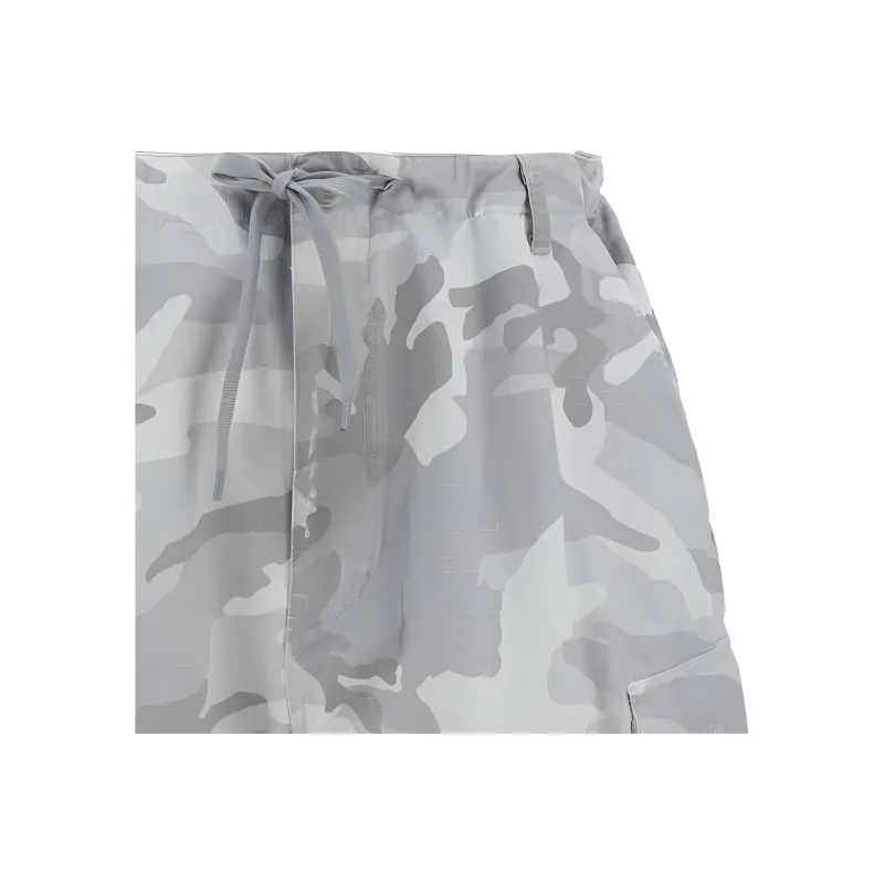 Balenciaga Camouflage Drawstring Cargo Shorts-6