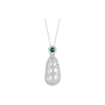 SUNFEEL Water Foam Jade Necklaces Unisex