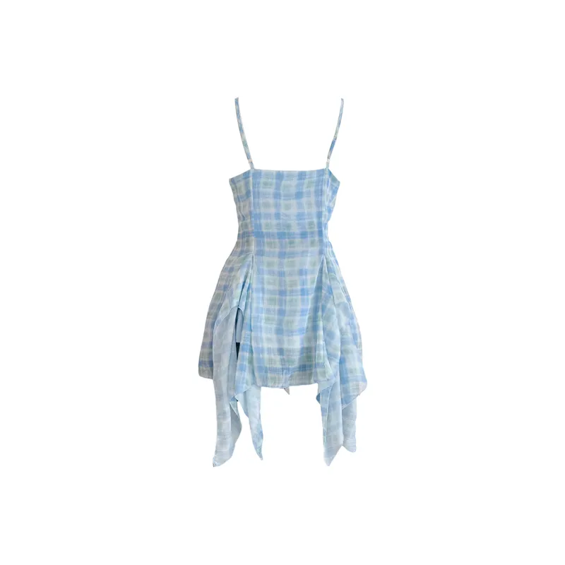 Udon House Slip Dress Women's Blue-1