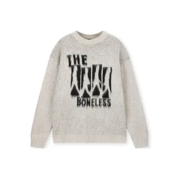 BONELESS Sweaters Unisex Gray
