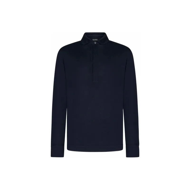 Ermenegildo Zegna Long Sleeve Polo Shirt-0