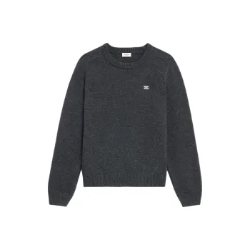 CELINE Triomphe Crew Neck Sweater In Wool And Cashmere